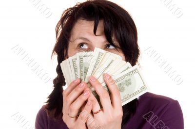 girl with money