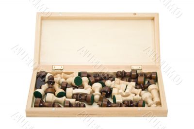 Opened chess board Opened chess board