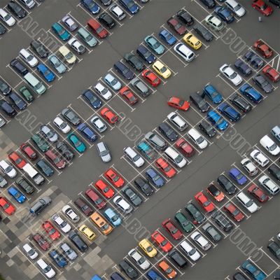 Parking cars with birds-eye Parking cars with birds-eye