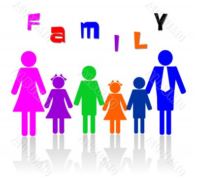 Family of six members