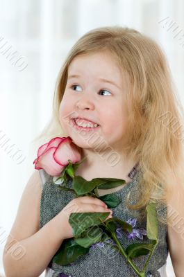 girl with rose