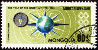 Geomagnetism exploration on post stamp