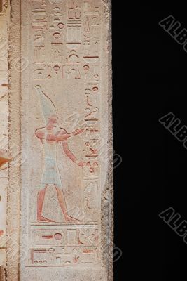 hieroglyphics in stone