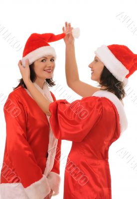 two women santa
