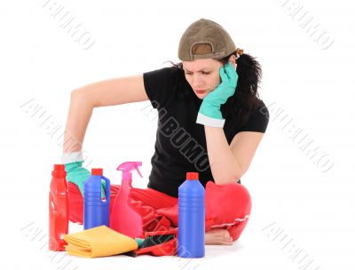 The thoughtful woman