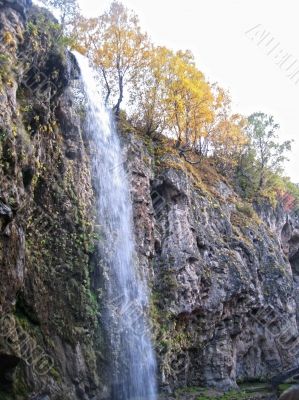 Honey waterfalls in autumn time. Honey waterfalls in autumn time.
