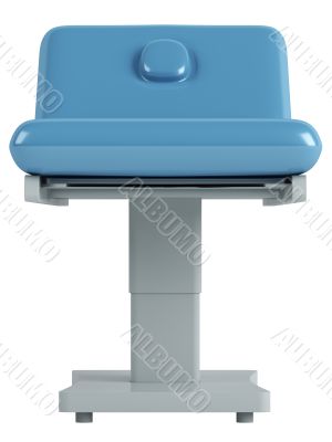 Blue massage table