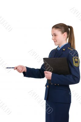 girl in uniform
