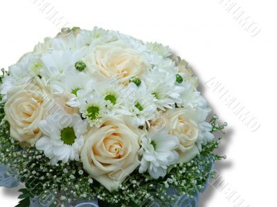 Isolated wedding bouquet