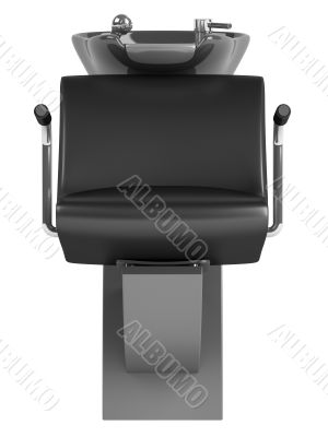 Black hair wash chair