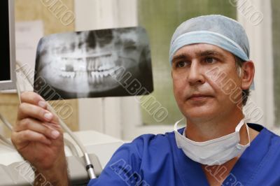 Doctor with x-ray Doctor with x-ray