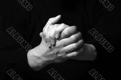 Man`s hands 