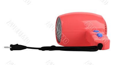 Red hair dryer