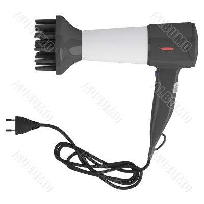 black comb hair dryer