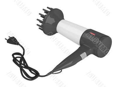 black comb hair dryer