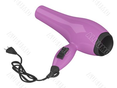 Violet hair dryer