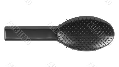 Black hairbrush
