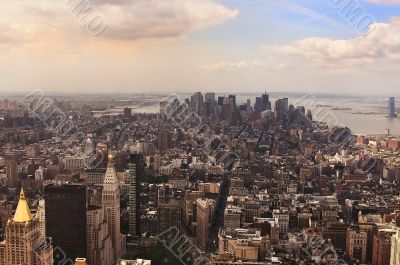 Panoramic views of Manhattan