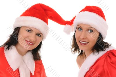 two woman santa