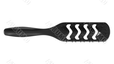 Black hairbrush