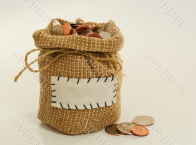 Sack full of coins