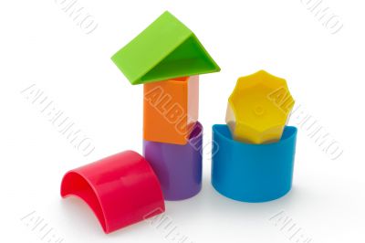 Blocks of different shapes and colors