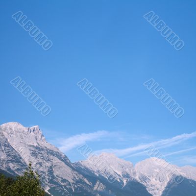 alps in the summer