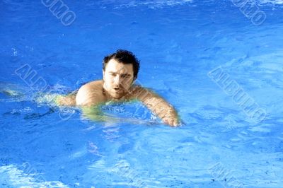 young sports swimmer