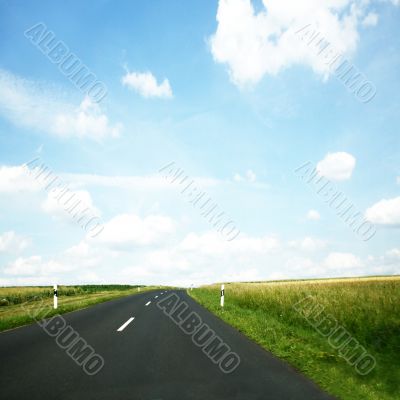 street from a summer day