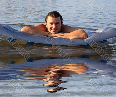 man air mattress in the lake man air mattress in the lake