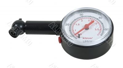 Black Pressure Gauge