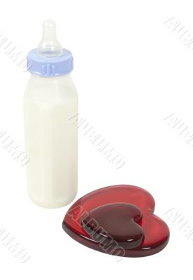 Baby Bottle Served with Love