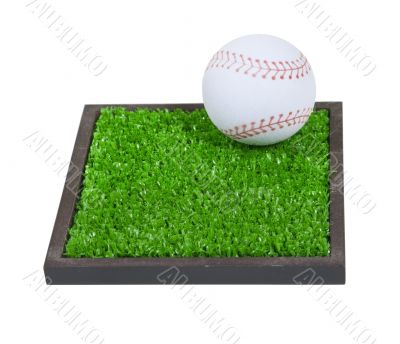 Baseball on a Square of Grass
