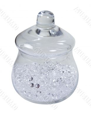Apothecary Jar Full of Diamonds