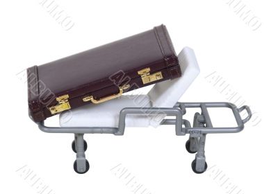 Briefcase on Hospital Gurney Briefcase on Hospital Gurney