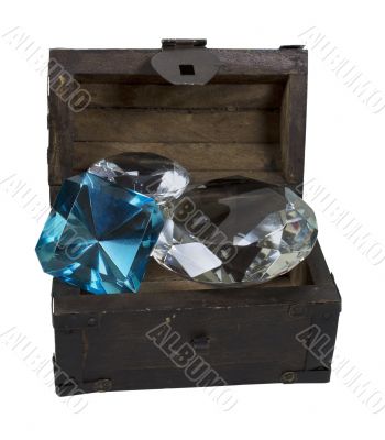 Gems in a Wooden Trunk