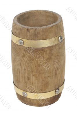 Empty Wooden barrel