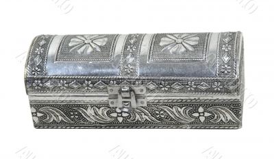 Intricate Hammered Silver Box