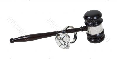 Gavel and Engagement Ring