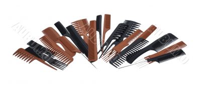 Jumbled Variety of Styles of Combs