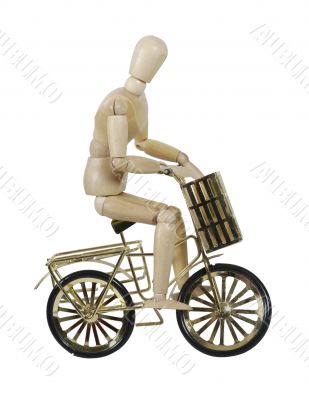 Riding a Bicycle with Basket