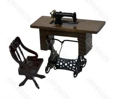 Sewing Machine and Chair