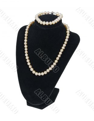 Pearls on a Velvet Neck Mold