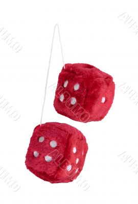 Red Fuzzy Dice