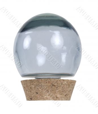 Glass Orb with Cork Stopper