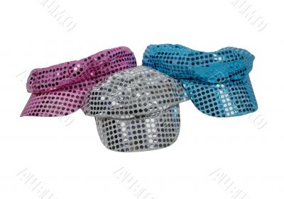 Red White and Blue Sparkle Disco Hats