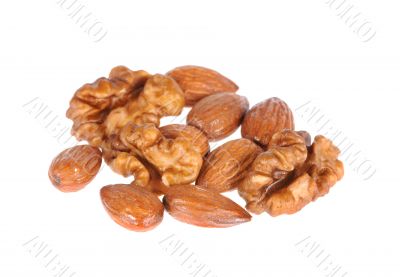 almond and walnuts