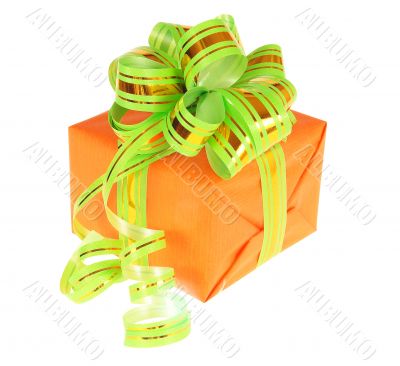 Orange gift box