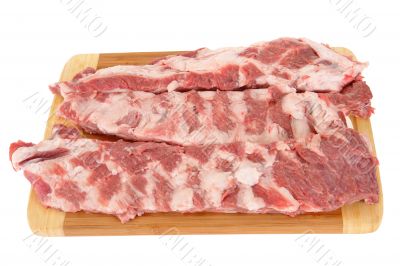 Meat on a chopping board