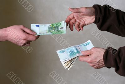 Exchange money